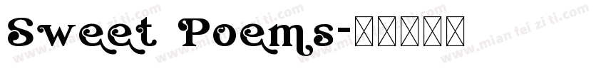 Sweet Poems字体转换